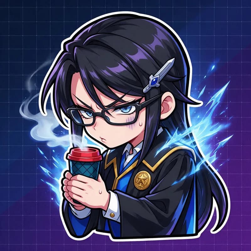 ラブ顔診断「氷の弁護士」タイプのイラスト