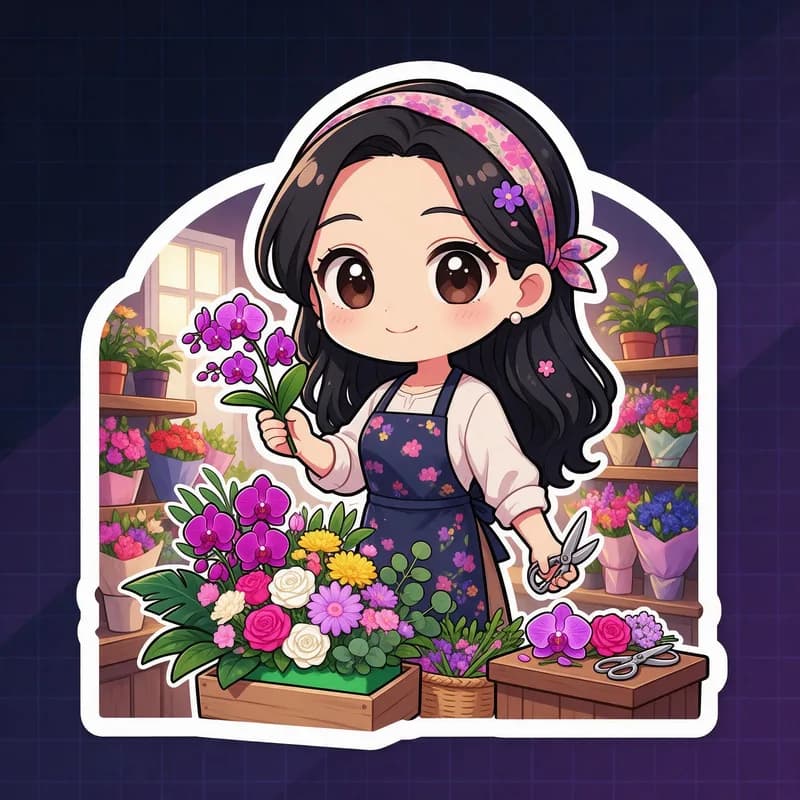 おっとり花屋の店長