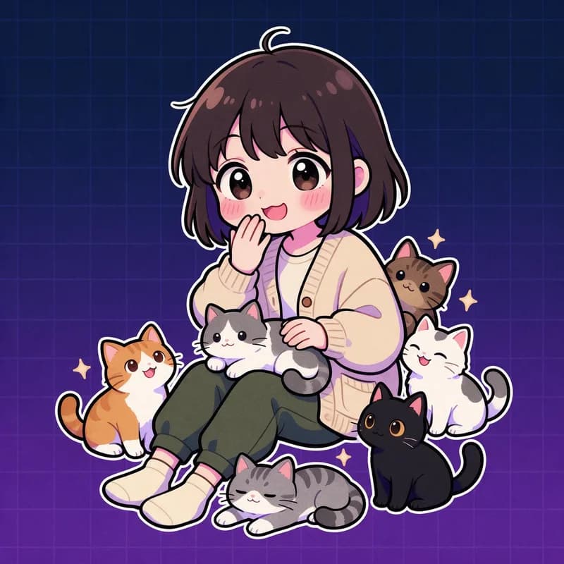 猫カフェの常連さん