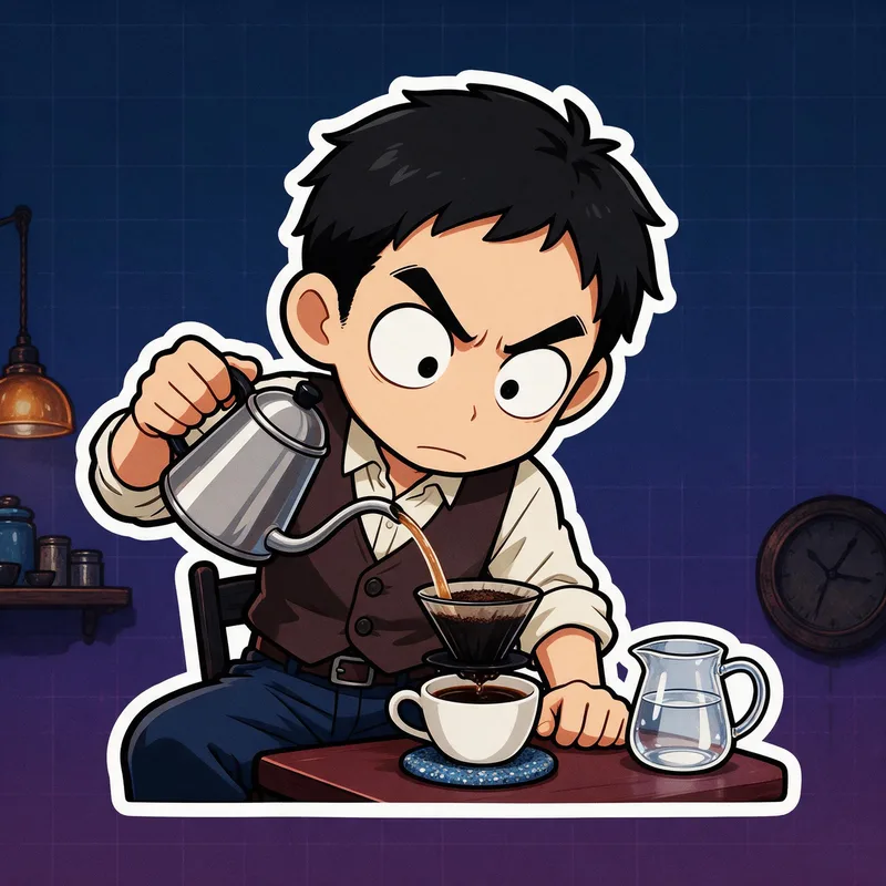 ラブ顔診断「喫茶店のマスター」タイプのイラスト